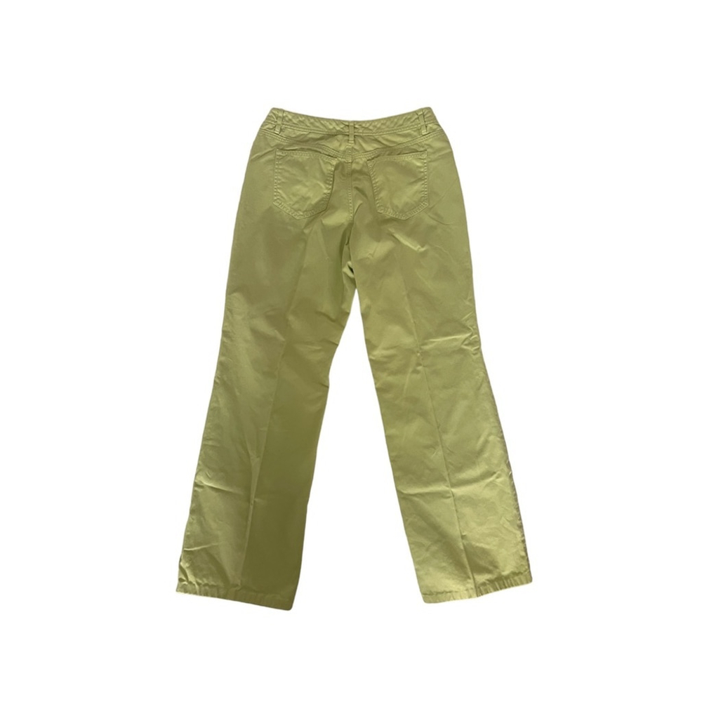 Vintage Talbots Soft Lime Green Cotton Jeans Size 8 - Picture 4 of 7